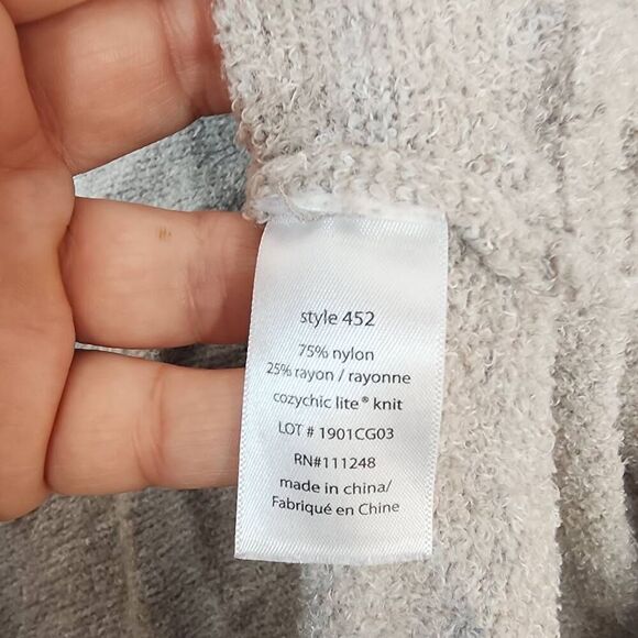 Barefoot Dreams Cozychic Lite Knit Beige Cardigan XS/S Style #452 Soft Comfort - Picture 6 of 6